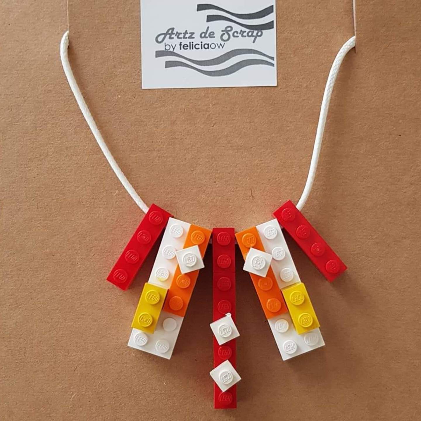 Coloured Bricks - Sunset Necklace