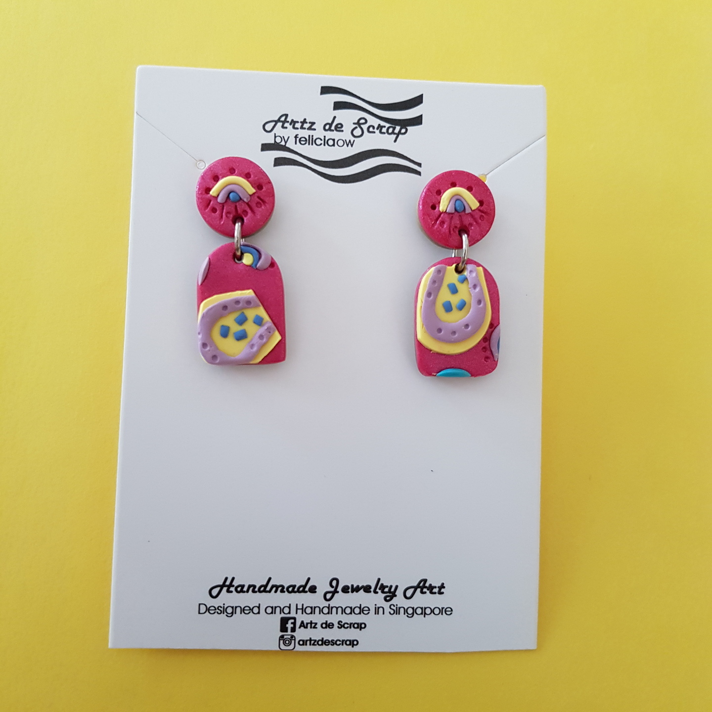 Sweet Thoughts - Long Arch Drop Earrings