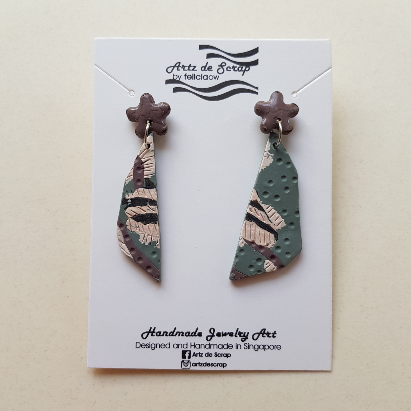 Camouflage - Gem Earrings -1