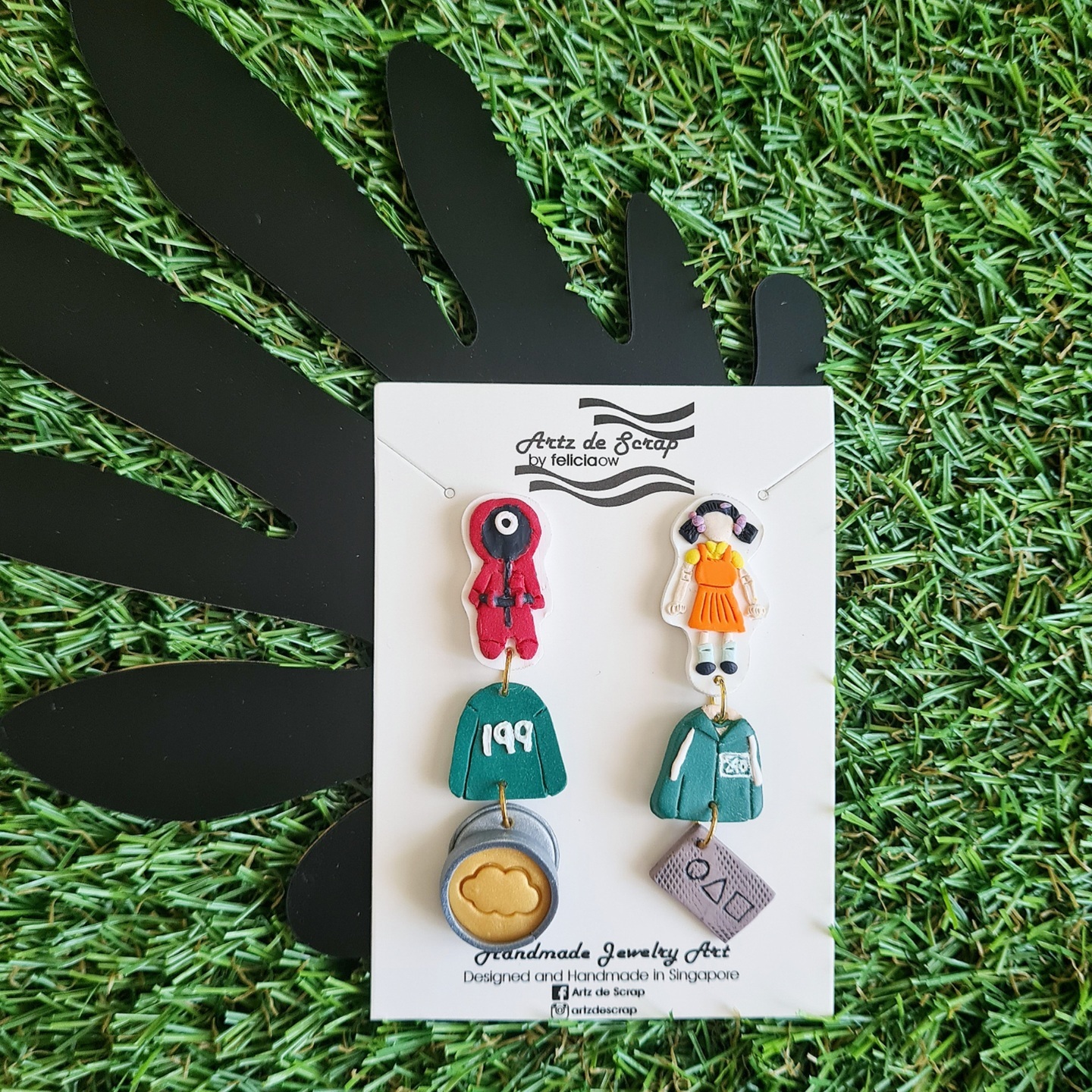 Squid Game - 3-Layered Dangle Earrings