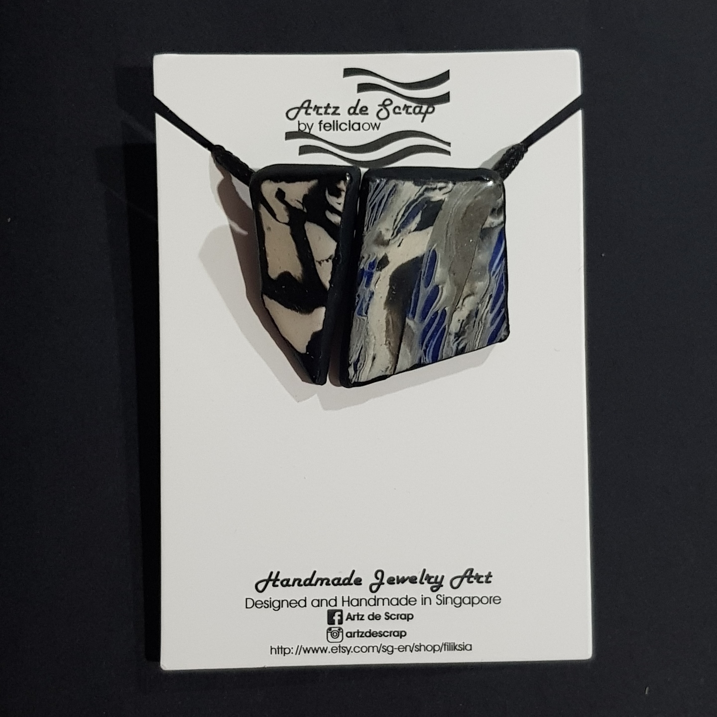 Necktie 2-piece Necklace Small