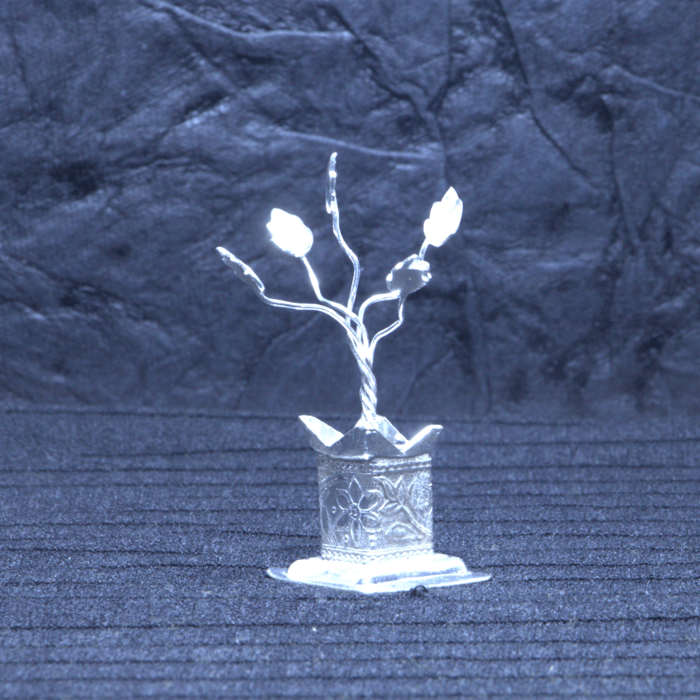 Silver Plated Tulsi Tree Small