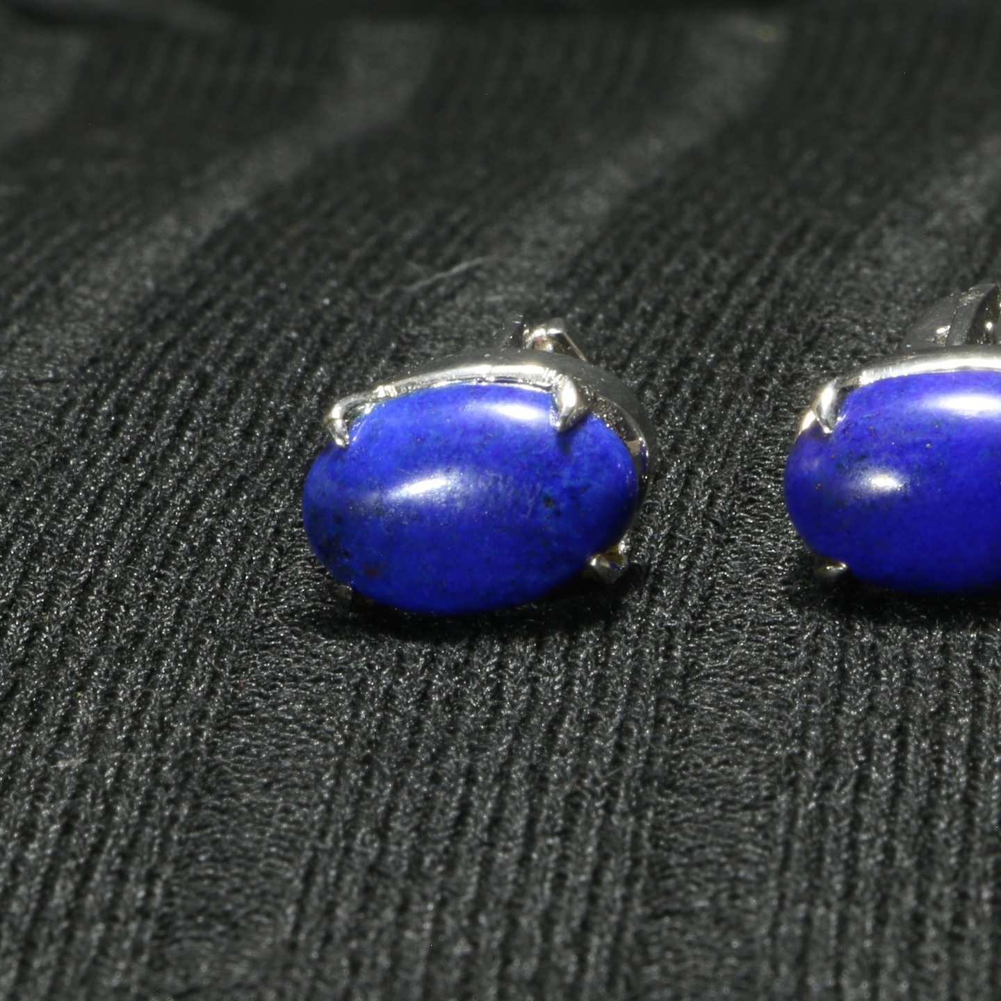 Oval Royal Blue Stone Cufflink