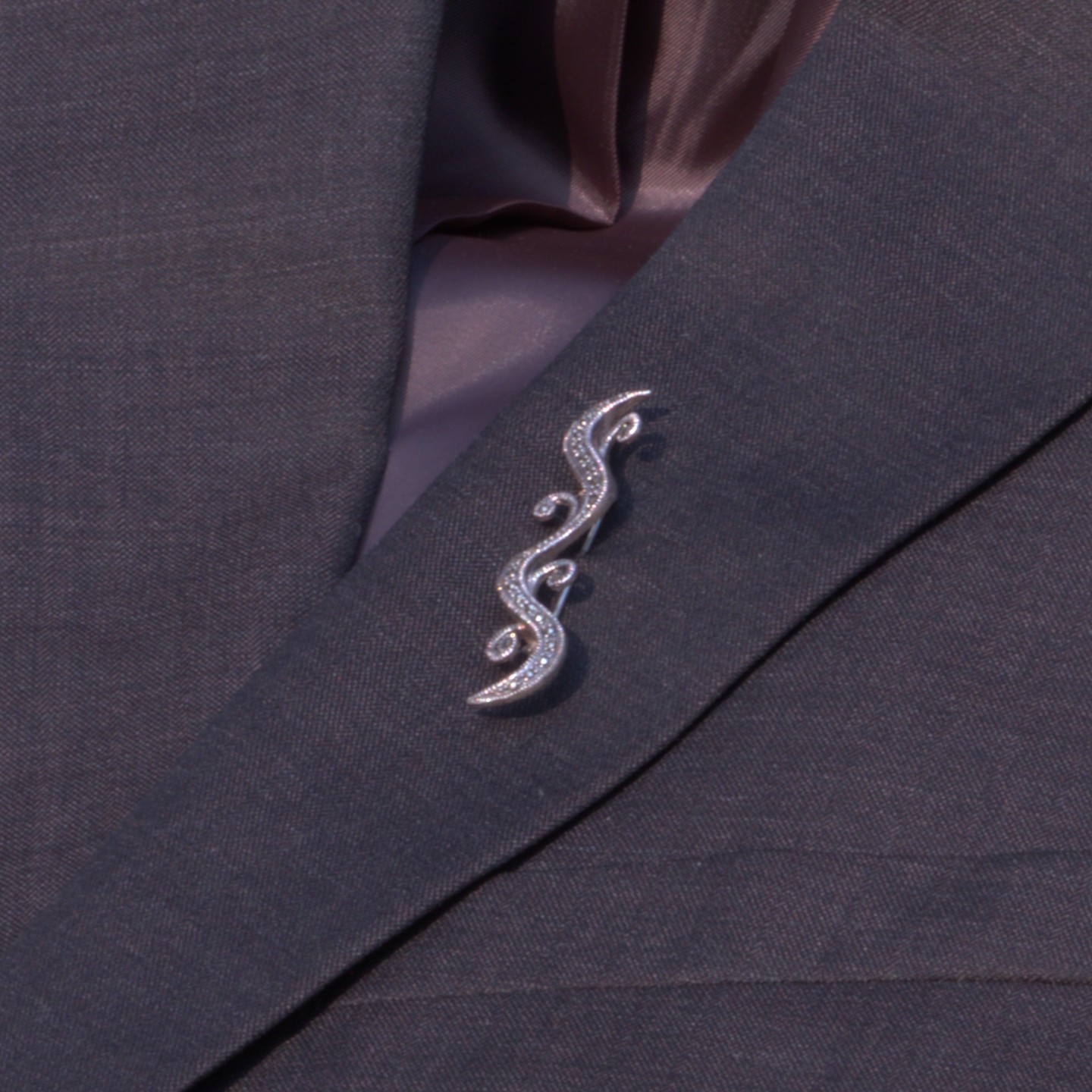 Fire Marcasite Brooch