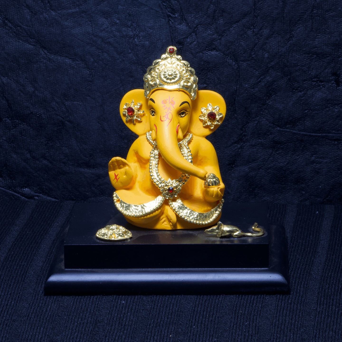 Ganesha Mini Gold Jewellery Orange