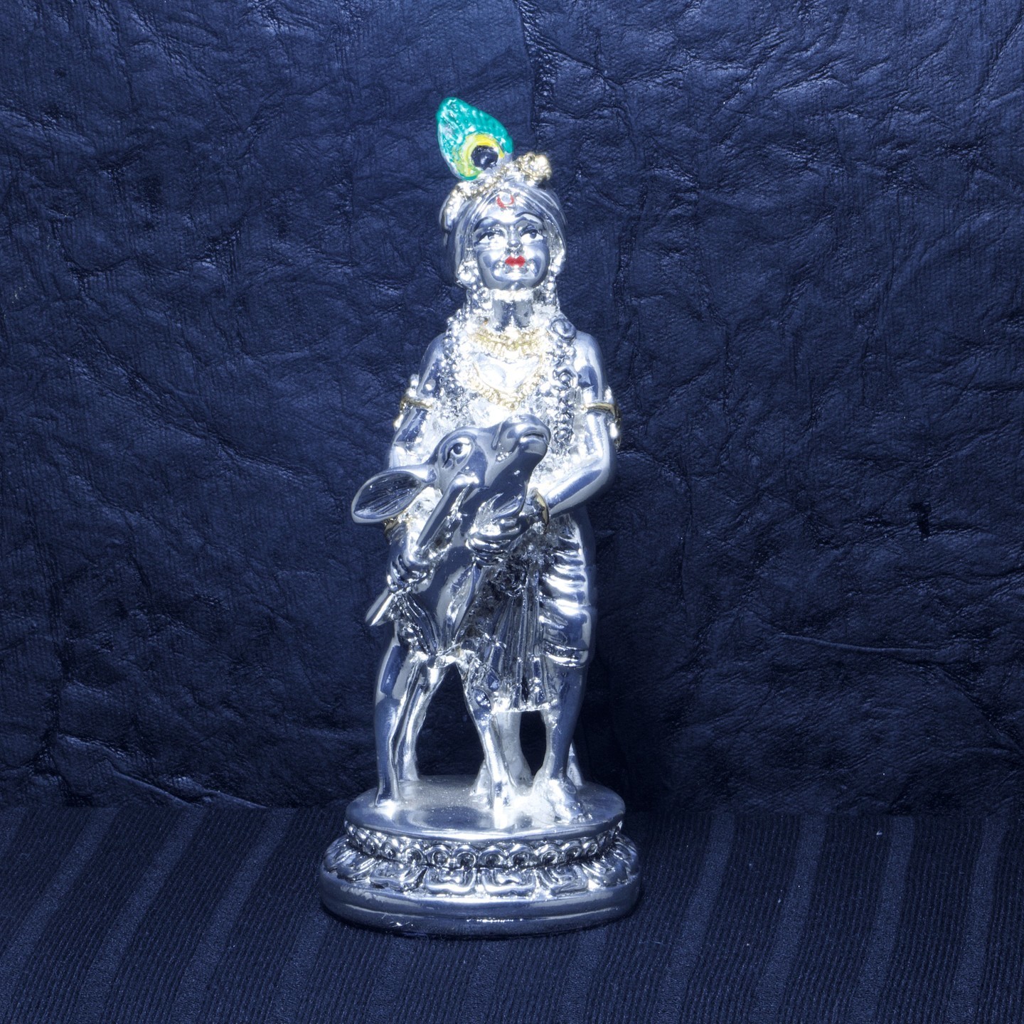 Krishna with Cow Small
