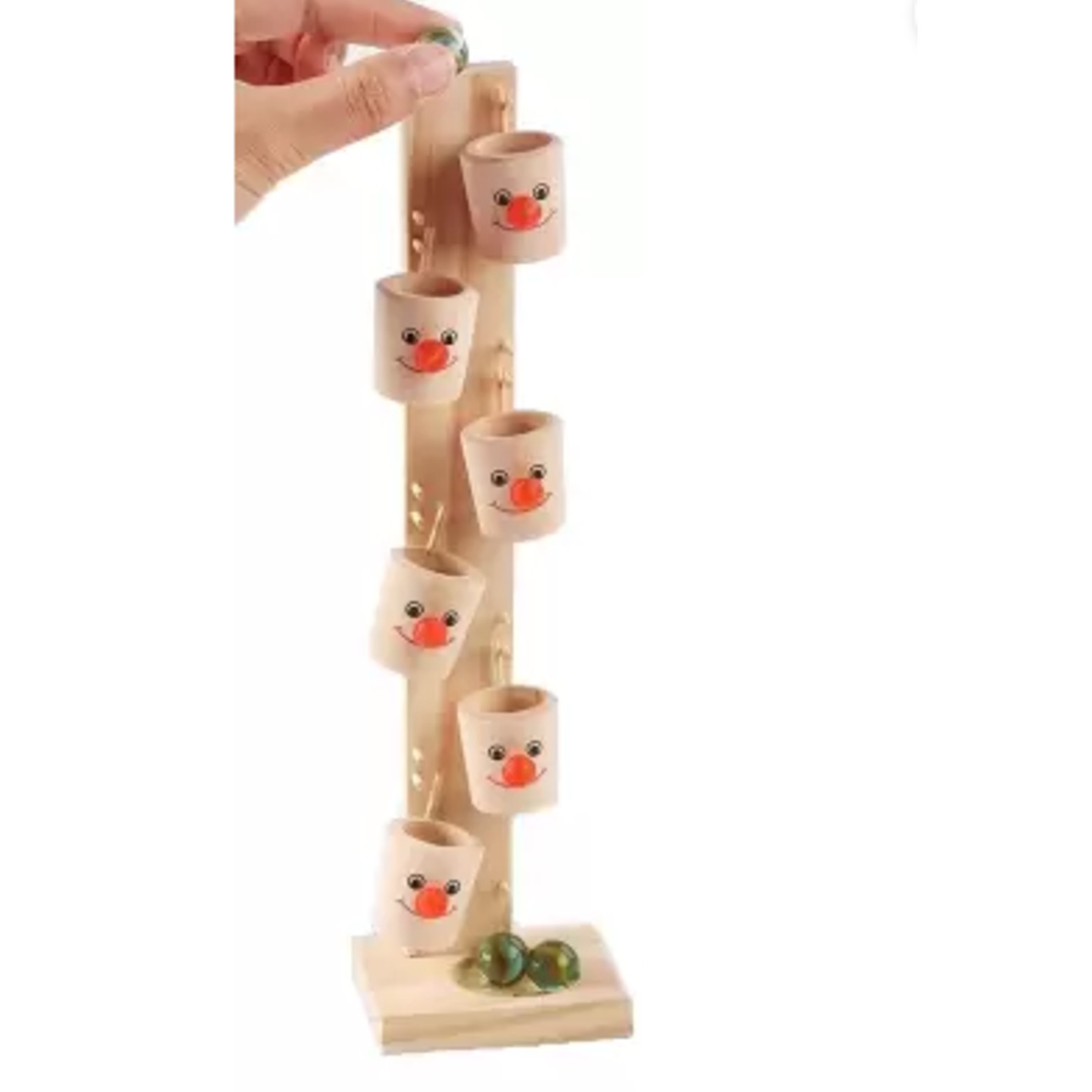 Wooden marble slider toys