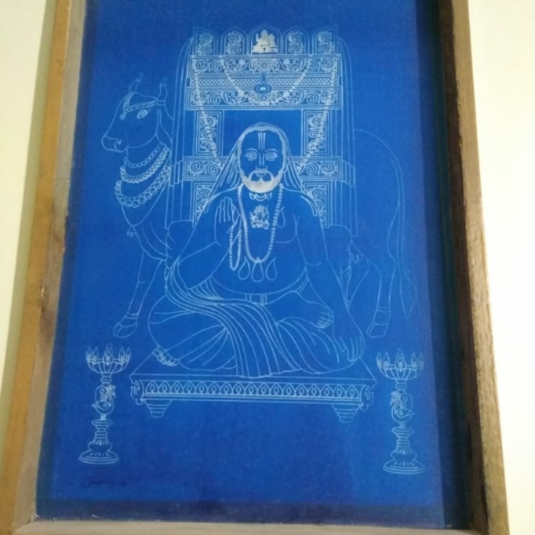 Raghvendra swami Rangoli stencils 10 by 14 inch