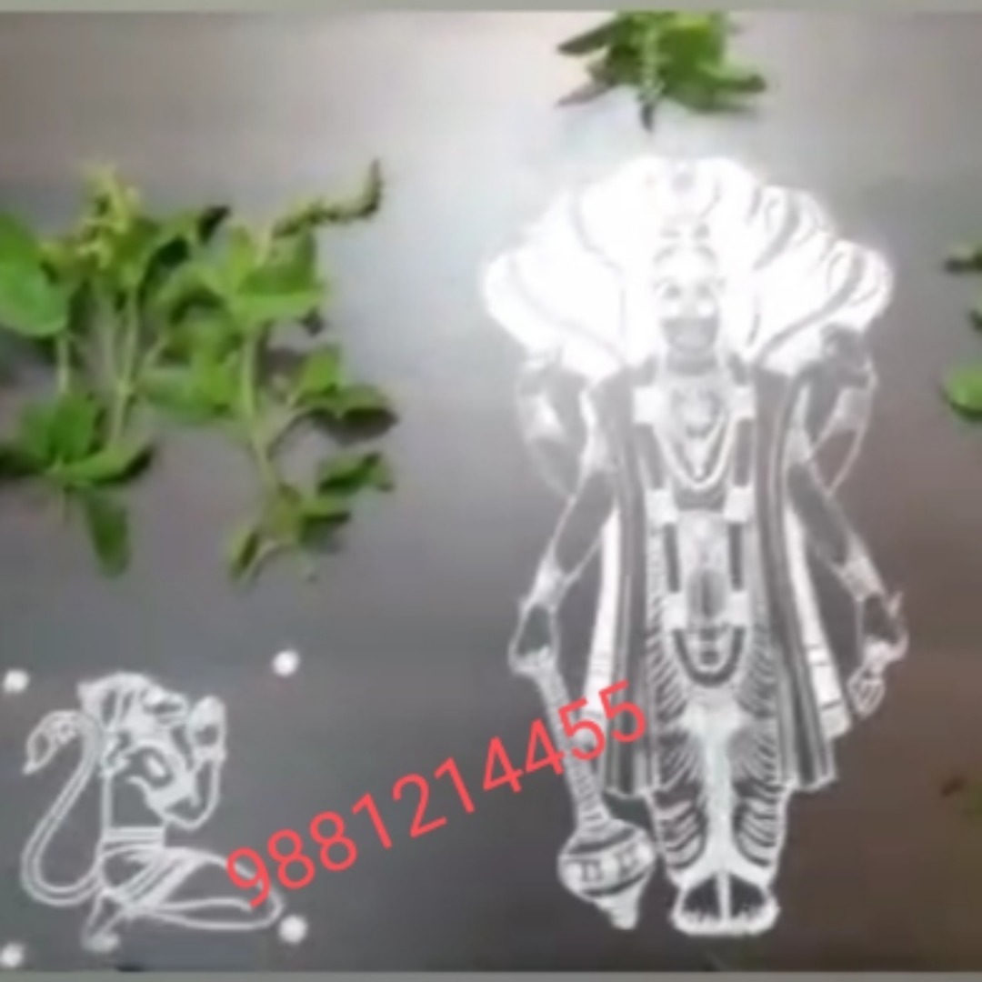 vishnu Rangoli stencils 10 by 14 inch 