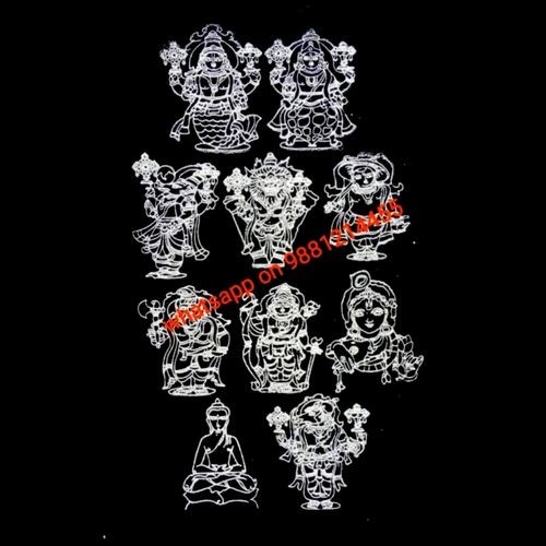 New Dashawtar rangoli stencils