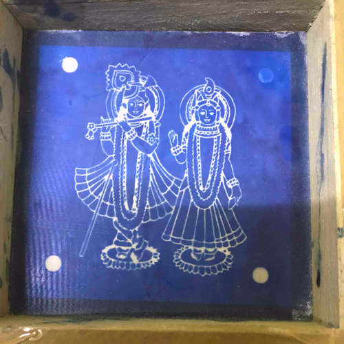 MeArtist small 5 by 5 rangoli design stencil