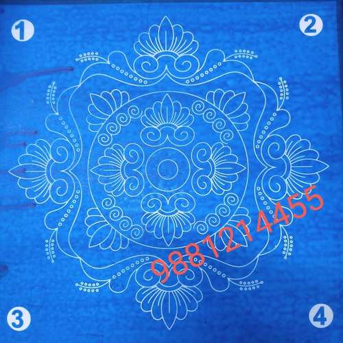 Free hand design rangoli stencil