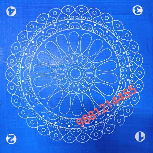 Freehand Design Rangoli stencil 3