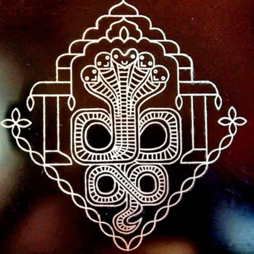 Meartist nagoba Rangoli stencil of 5 by 5 inch