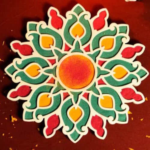 New Mdf Rangoli design 12/12 inch 02