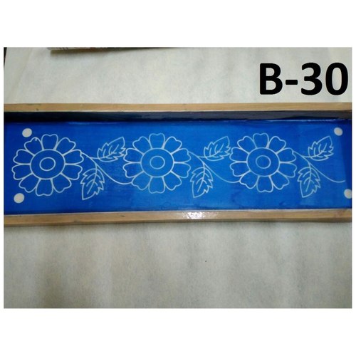 MeArtist wooden border Rangoli Stencil of 17 by 5 inch B - 30