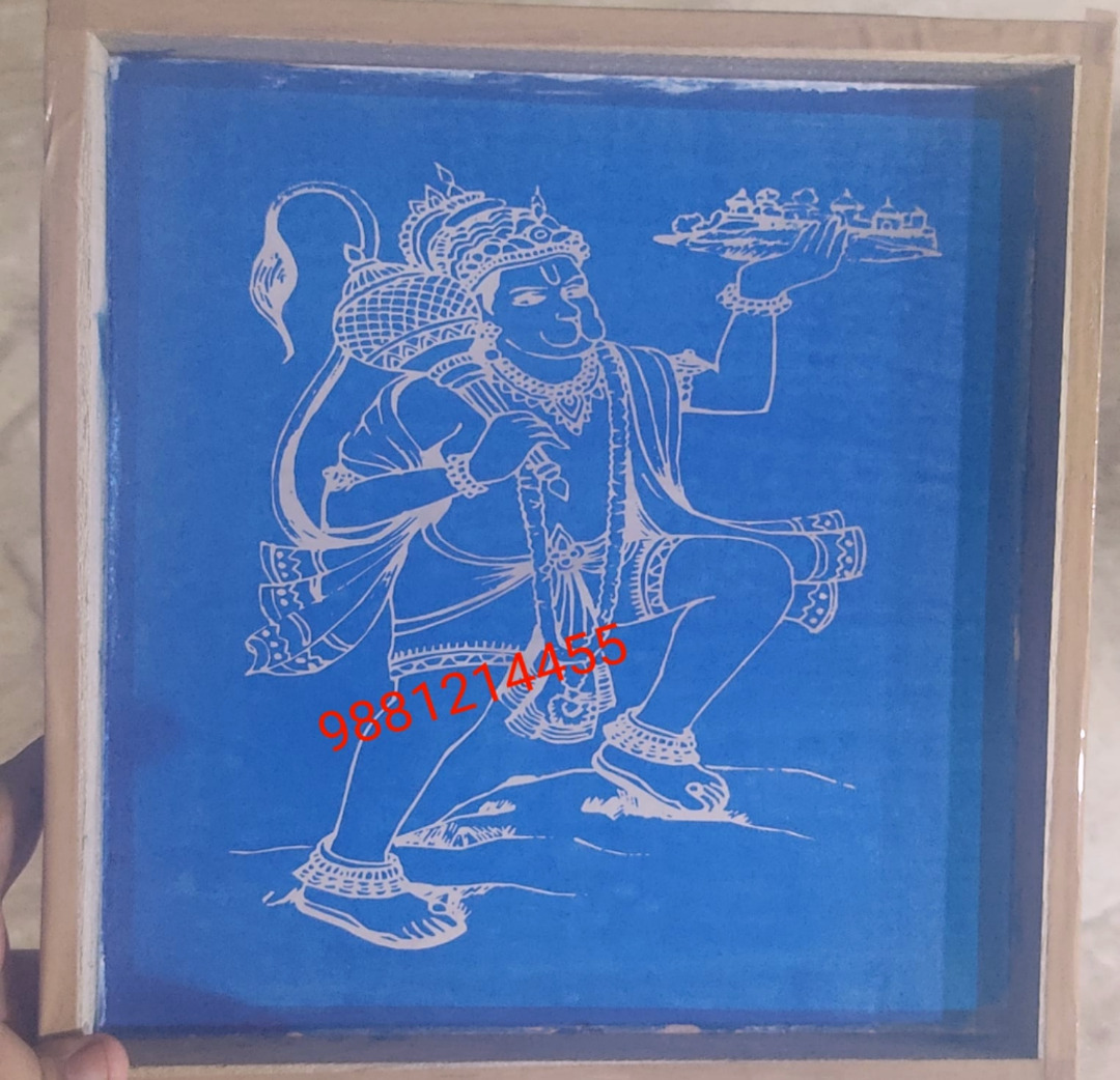 Hanuman with mountain in 9/9 inch 