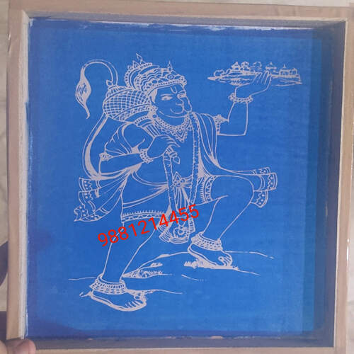 Hanuman with mountain in 9/9 inch 