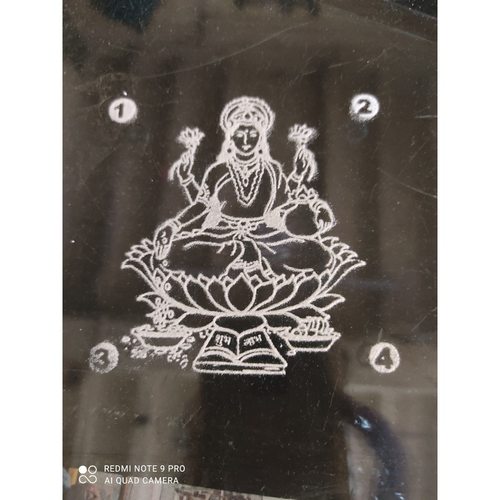 Laxmi rangoli stencil in 9 by 9 inch