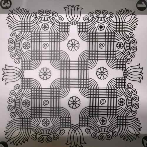 padi kolam 12 by 12 Inch