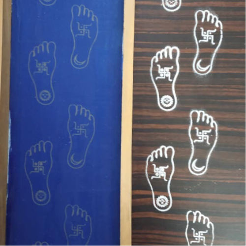 wooden paule Rangoli stencil 