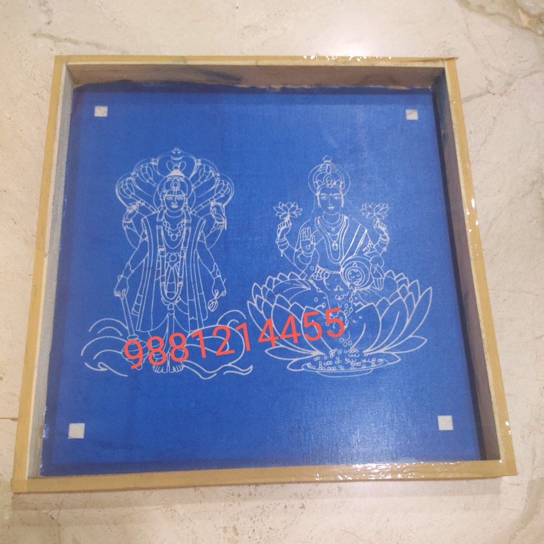 Laxmi narayana Rangoli stencil of 12 by 12 inch