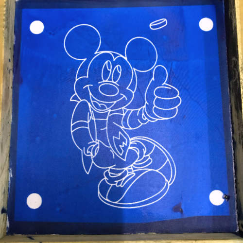 children special mickey Rangoli stencil of 9 by 9 inch 