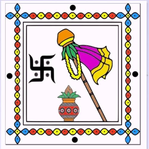 ugadipadwa special rangoli stencil