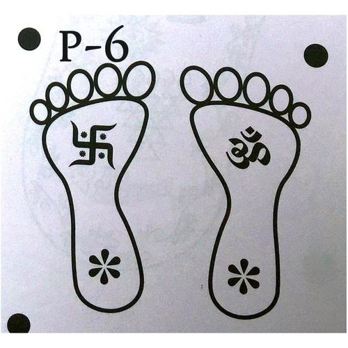 MeArtist small 5 by 5 inch paule rangoli stencil p - 6
