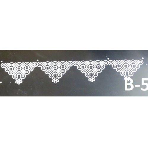 MeArtist wooden border Rangoli Stencil of 17 by 5 inch B - 5