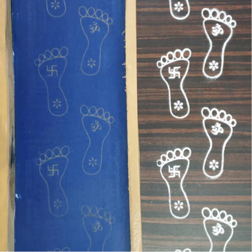 wooden paule rangoli stencil 