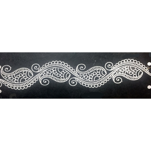 Border Rangoli stencil 17 by5 inch