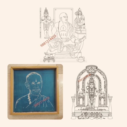 Combo of 3 big rangoli stencils