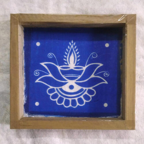 New diya/ panti Rangoli stencil 7 by 7 inch 