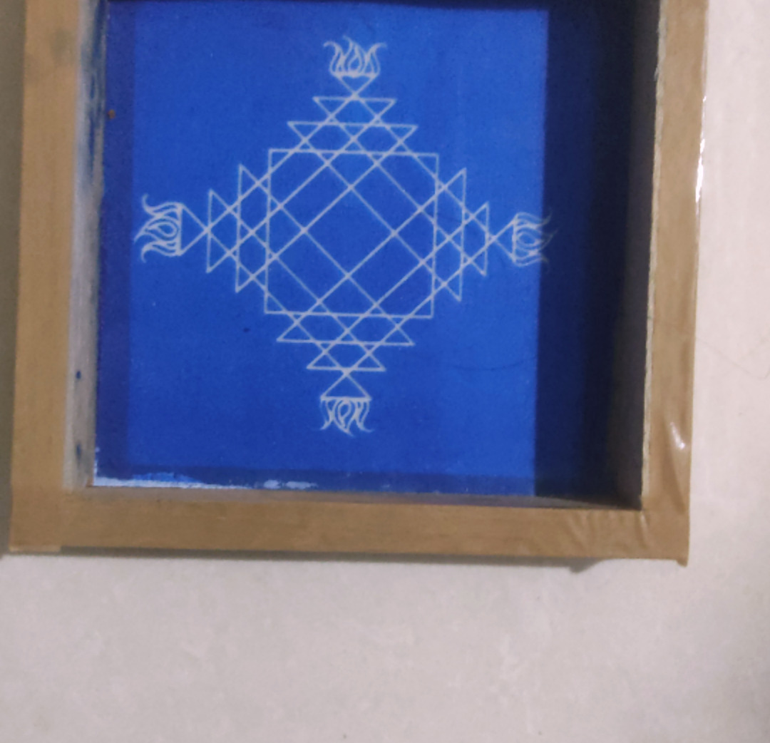 kubera rangoli stencil 