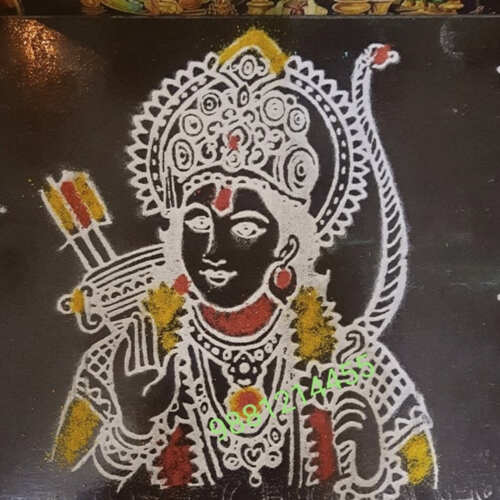Shriram Rangoli stencil