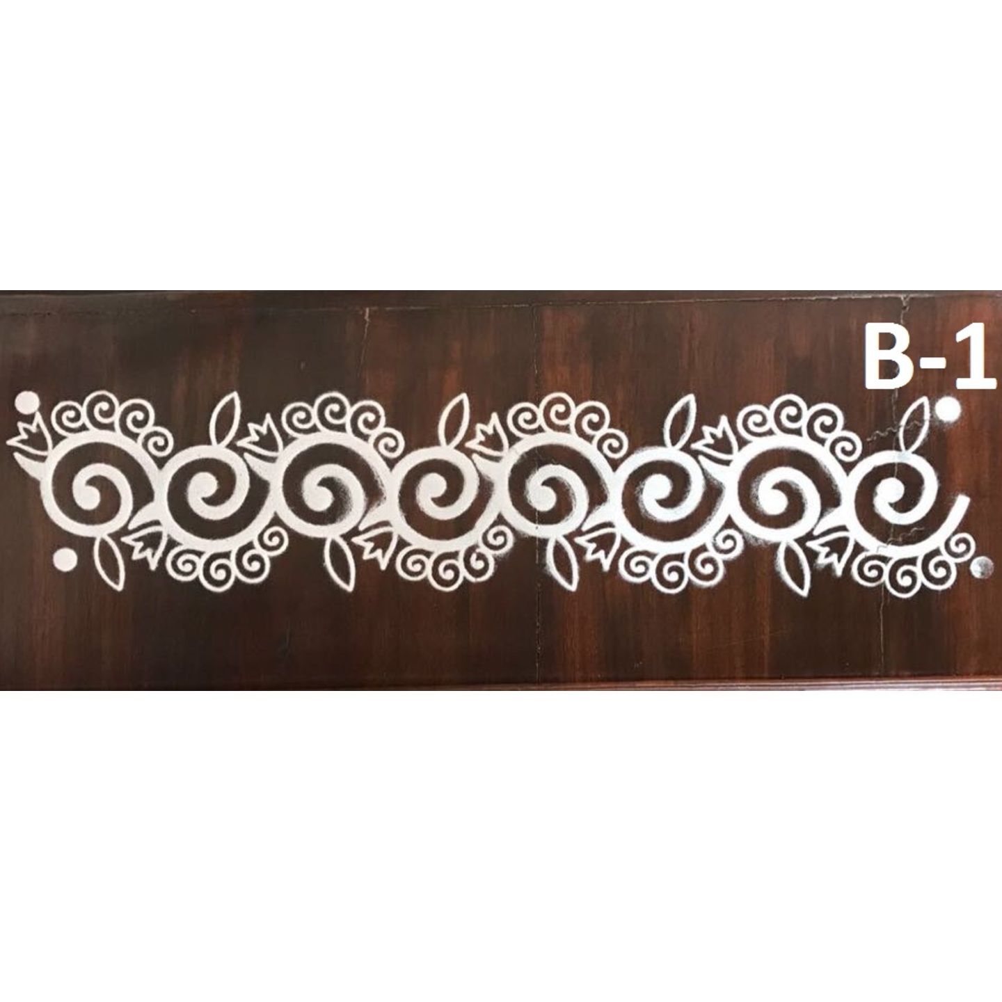 Border Rangoli stencil 17 by5 inch B- 1