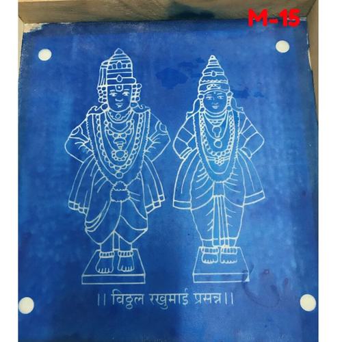 Wooden Rangoli stencil Vittal of 9 by 9 inch M-15