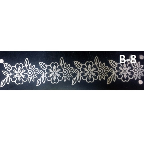 Border Rangoli stencil 17 by 5 inch B- 8