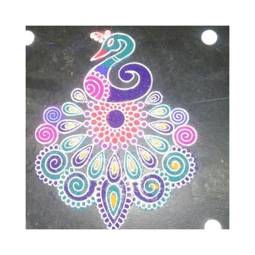 wooden Rangoli stencil: big 12 by 12 inch