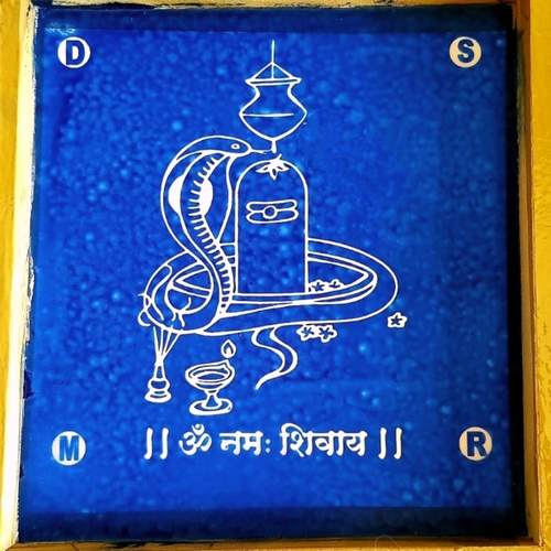 Shiva pinda rangoli stencil