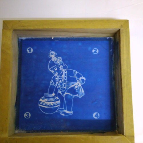 Krishna Rangoli Stencil 5 by 5 inch