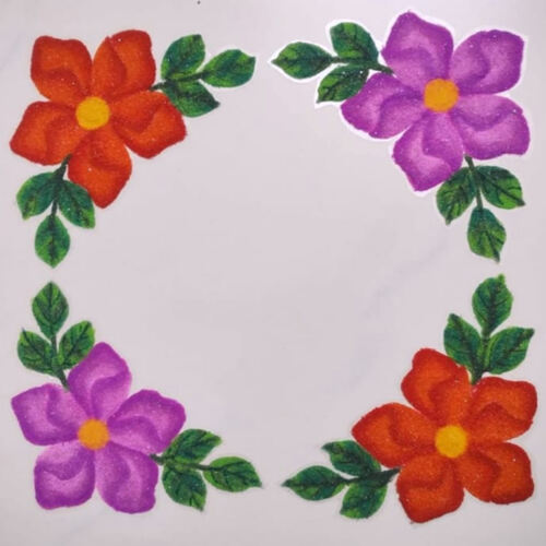 Readymade Rangoli set of  4 pc 