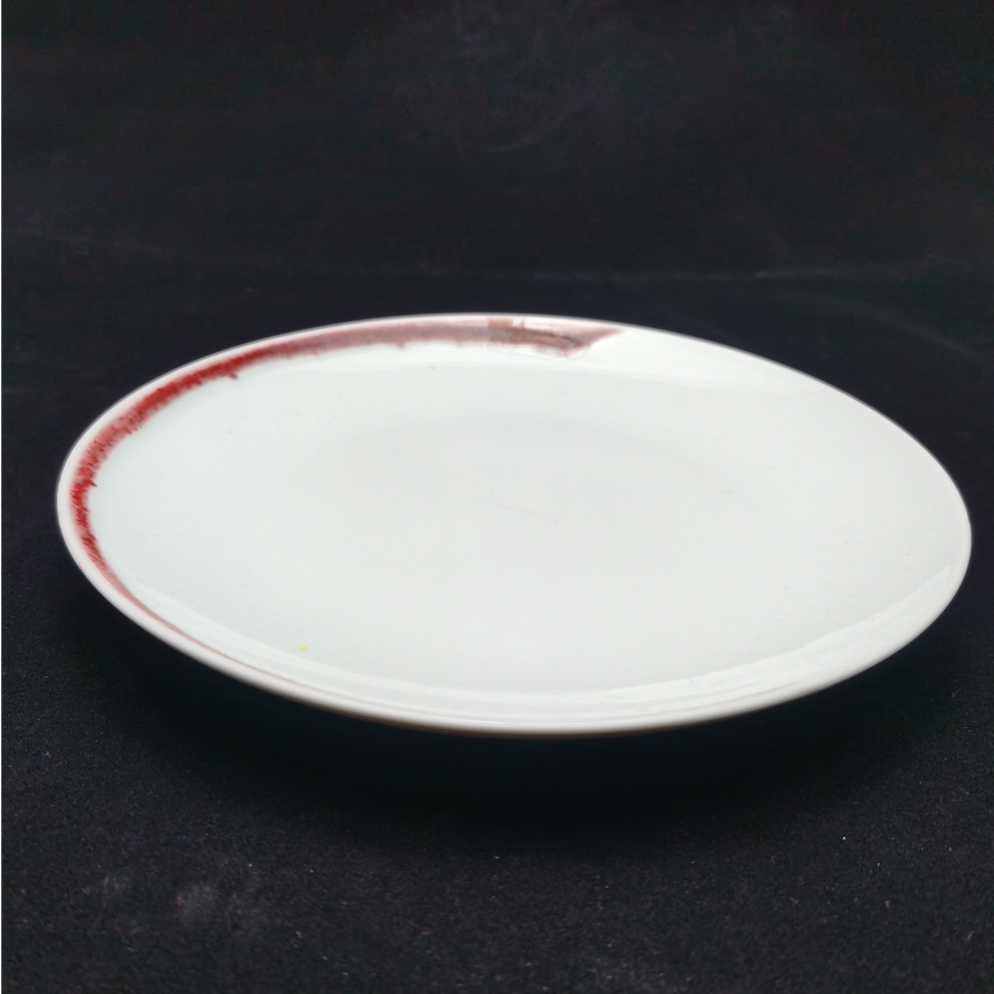 Under-glaze Red Basic Round Plates - 150mm