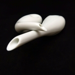 Green White Swan Pots - 2pcs Set
