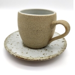 White Glaze Pottery Coffee Cups-Large