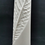 White Biscuit Pipa Leaf Vases - Small