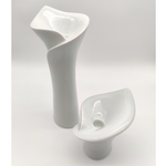 Green White Calla Candle Stands-Tall