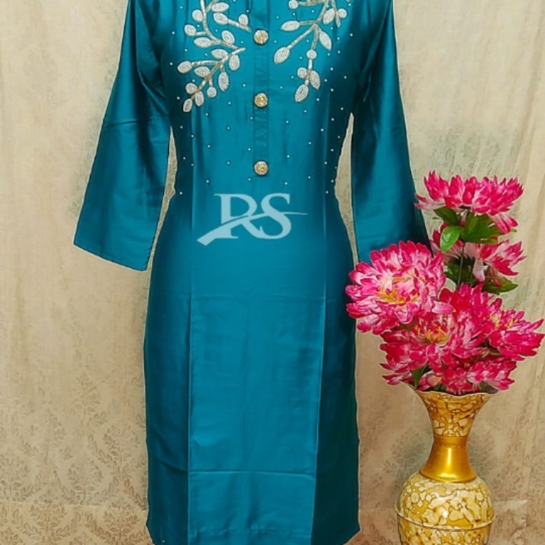 Finest cotton silk kurti.