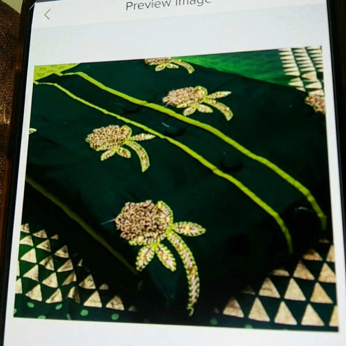 COTTON SATIN HAND WORK